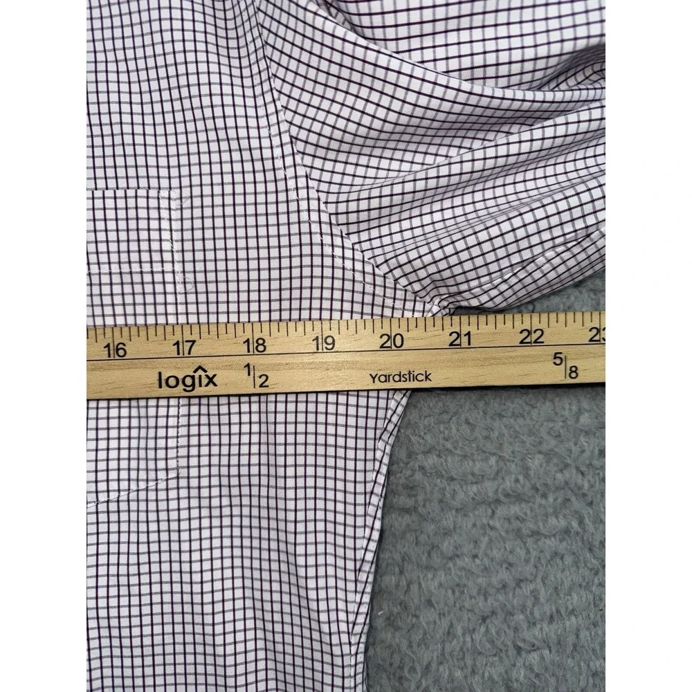 J Crew Thompson Shirtings Wrinkle Free Long Sleeve Check Shirt Mens M 15-15.5